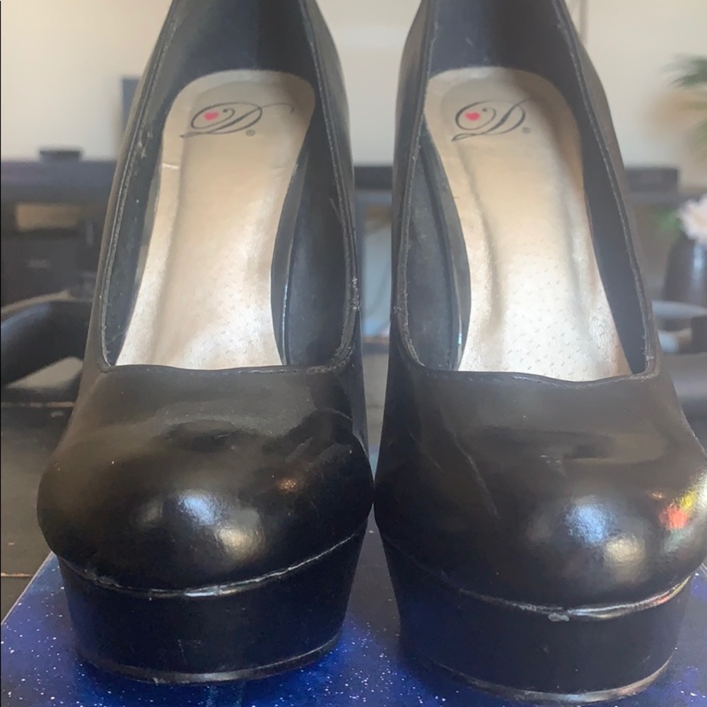 Black Stiletto platforms